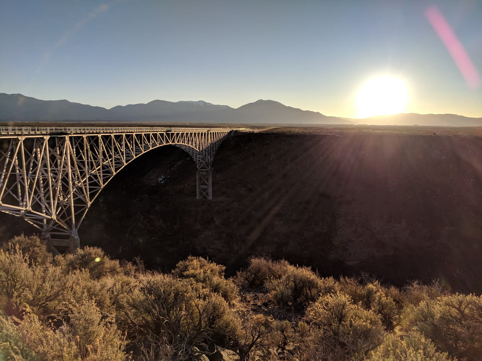 NM US64 Rio Grande Gorge Rest Area - Bidirectional on US-64